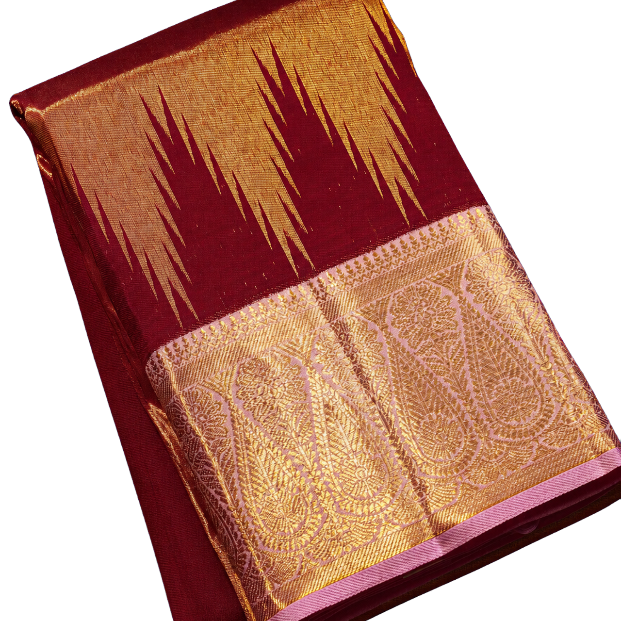 Kanchipuram Silk Maroon Saree