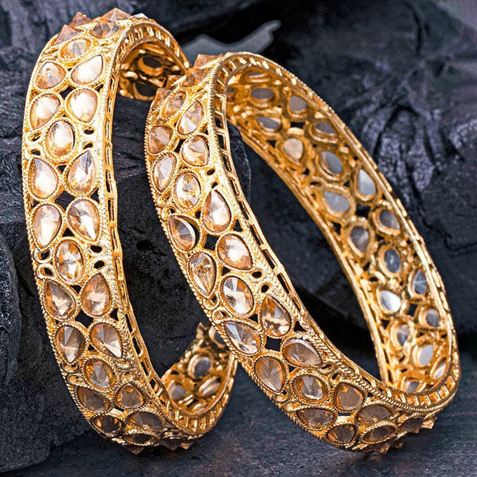 Sukkhi Fine Gold Plated Bangle Set For Women (Set of 2)