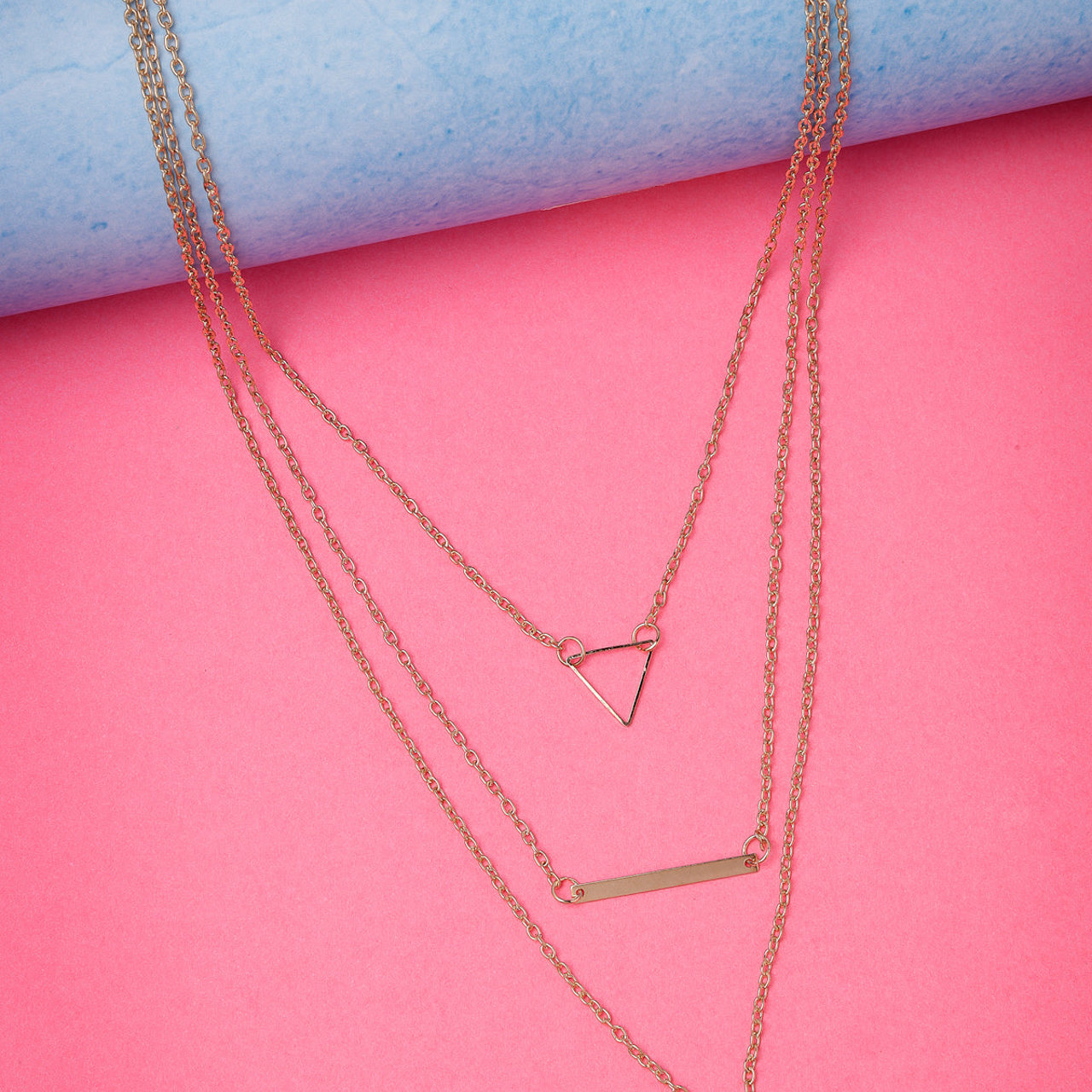 Scintillare by Sukkhi Dramatic Style Gold Plated Multilayered Pendant Necklace for Women & Girls