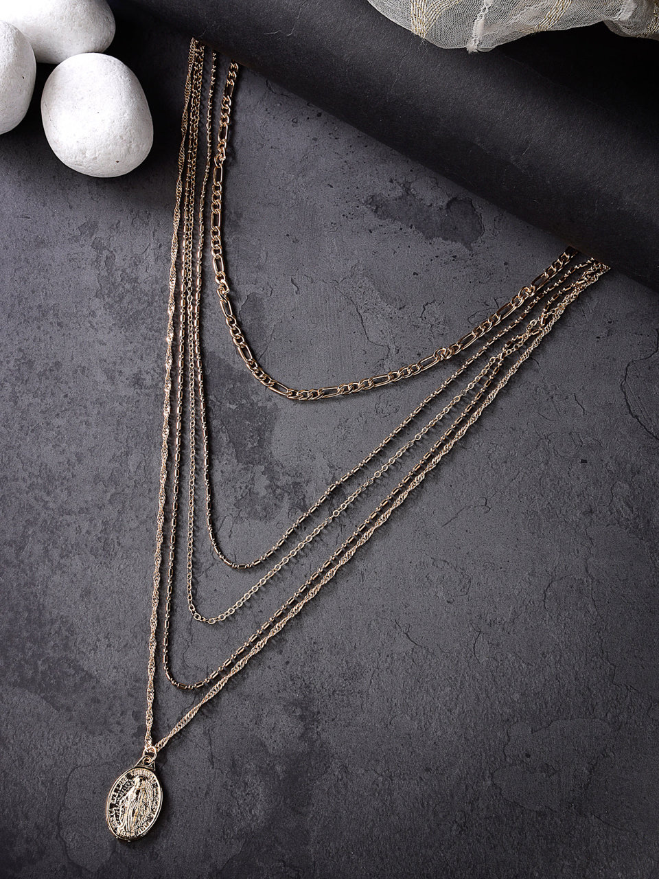Scintillare by Sukkhi Beautiful Style Gold Plated Multilayered Pendant Necklace for Women & Girls