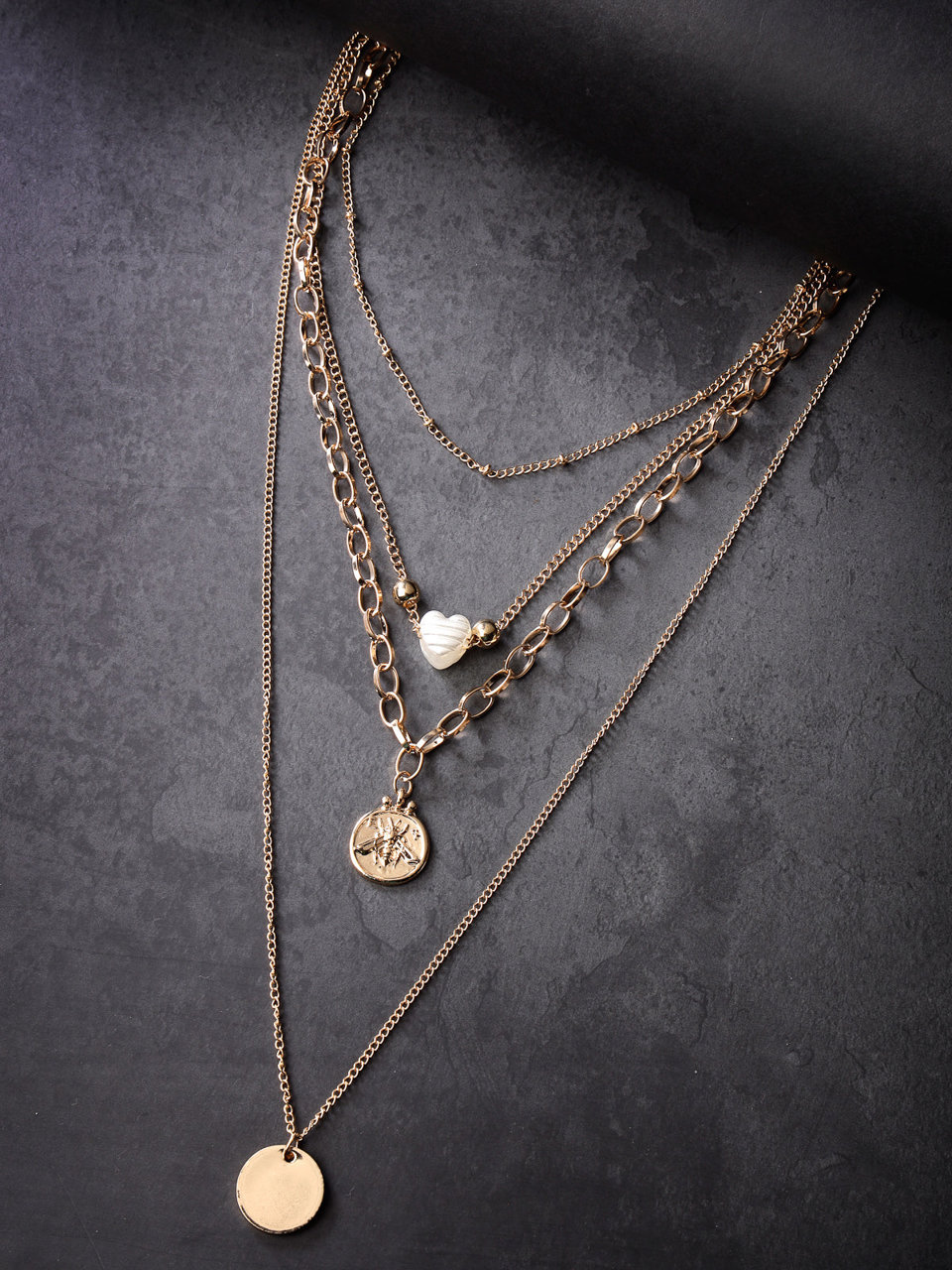 Scintillare by Sukkhi Innovative Gold Plated Multilayered Pendant Necklace for Women & Girls