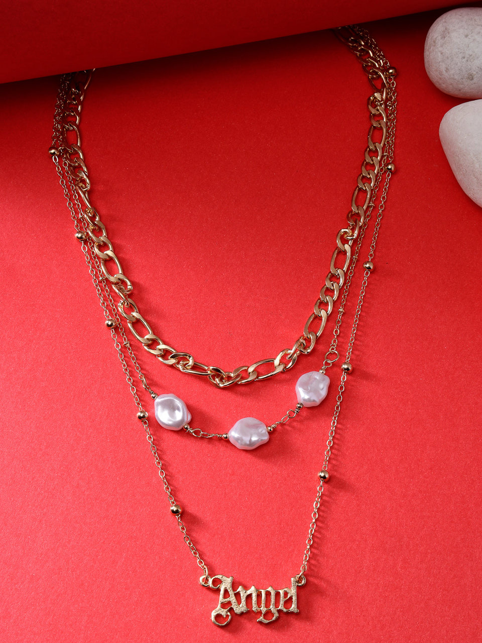 Scintillare by Sukkhi Attractive Stylish Multilayer Gold Plated Chain Pendant Necklace for Women & Girls