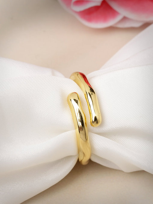 Scintillare by Sukkhi Iconic Gold Plated Adjustable Statement Finger Rings for Women & Girls