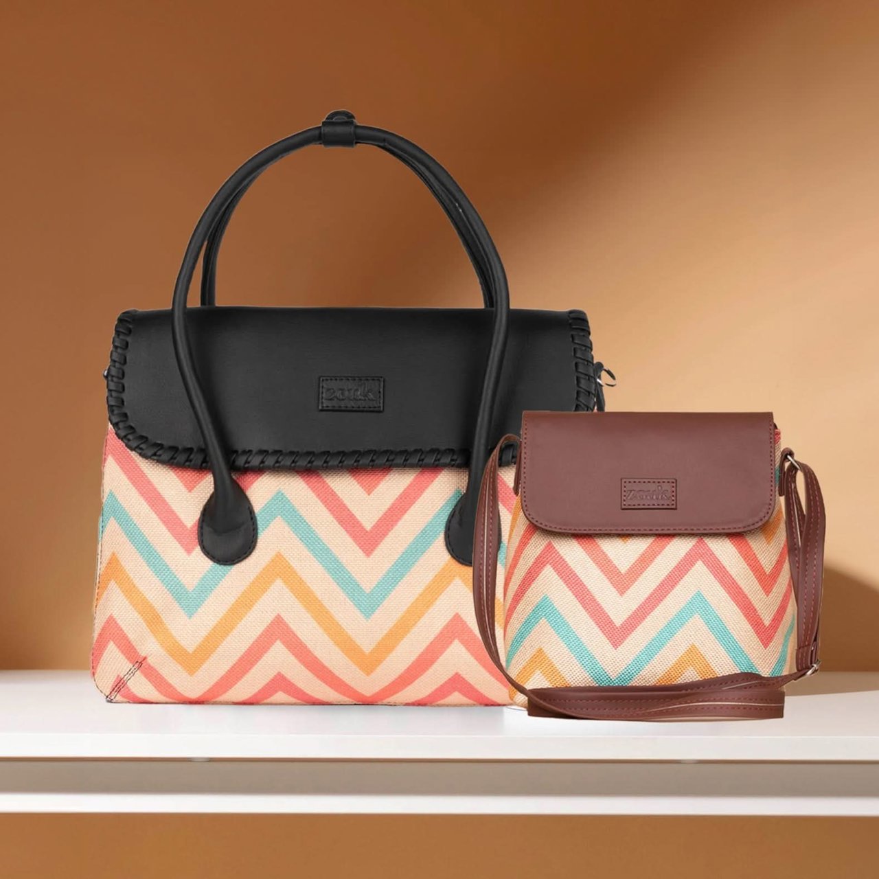 WavBeach - SAK Satchel & Flap Sling Bag Combo