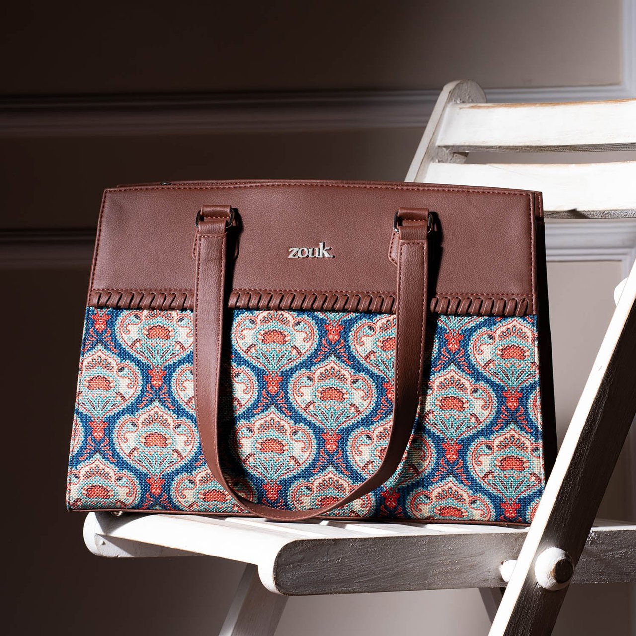 Kovil Blue Statement Business Bag