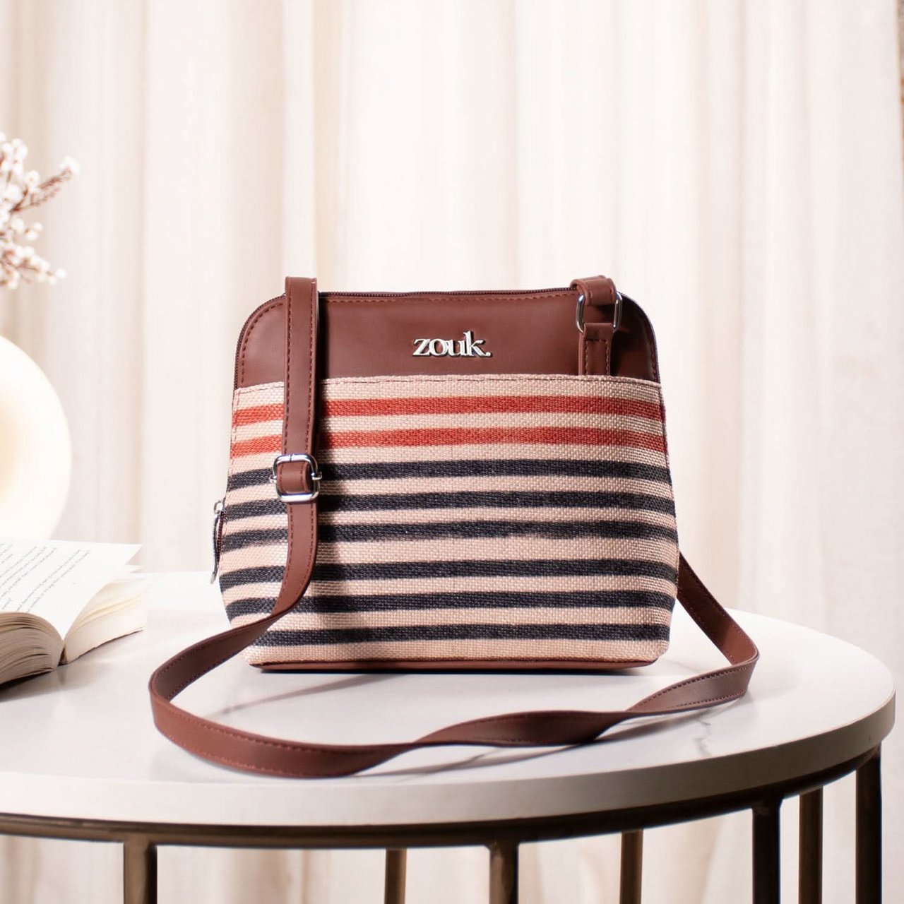 Qutub Stripes OOO Sling Bag