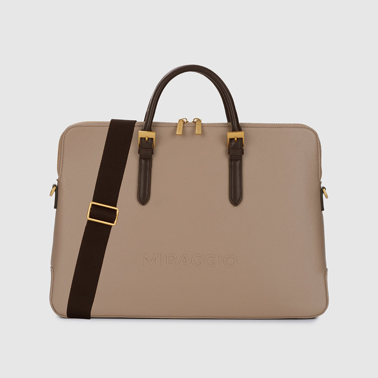 Darcy Laptop Bag - Beige