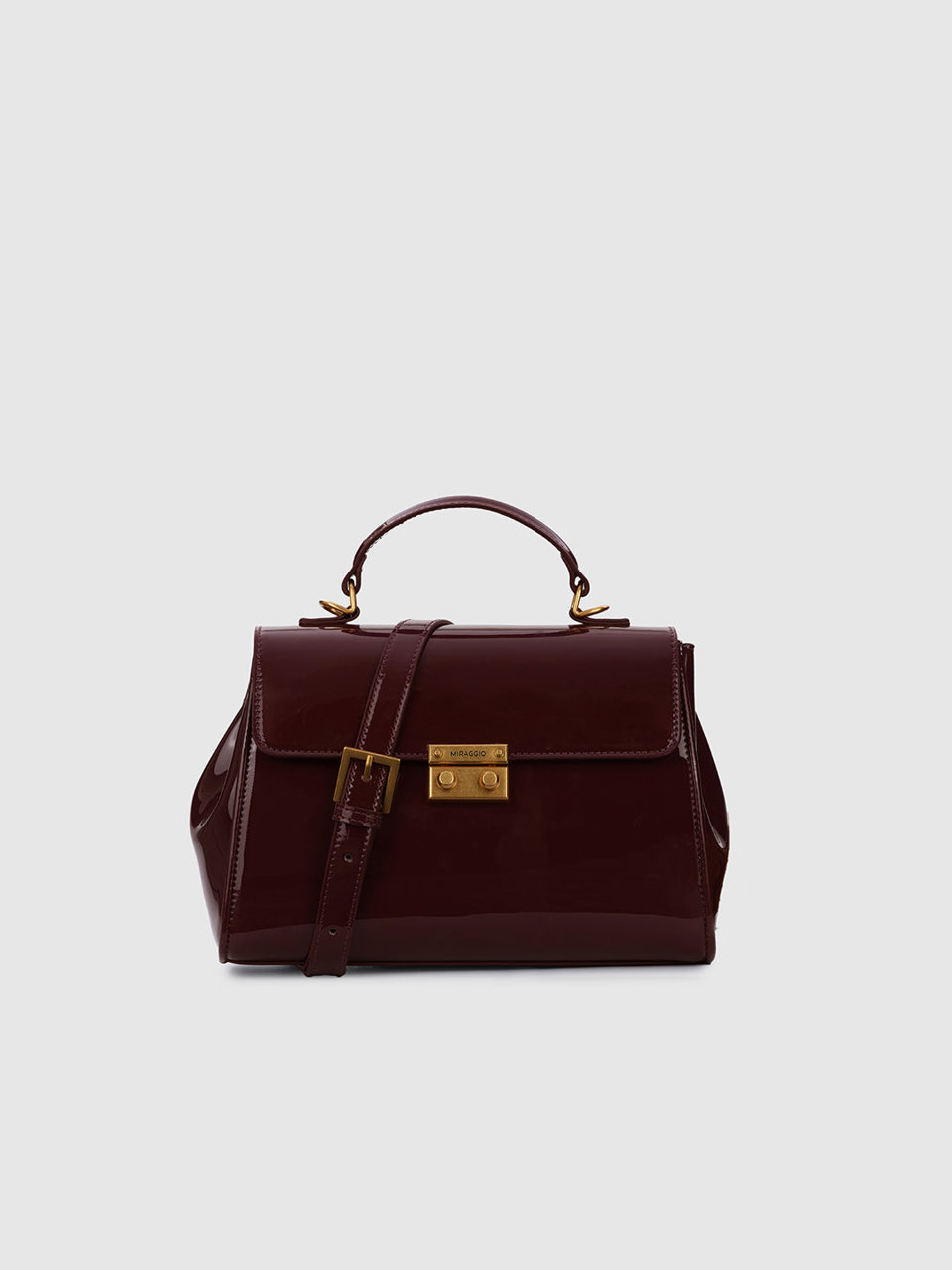 Evlyn Top Handle Bag - Wine