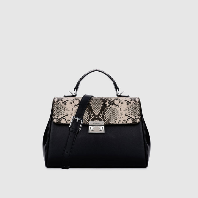Evlyn Top Handle Bag - Black