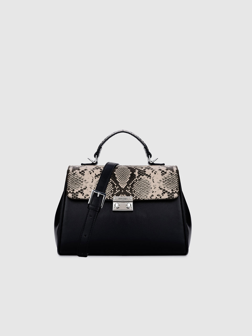 Evlyn Top Handle Bag - Black