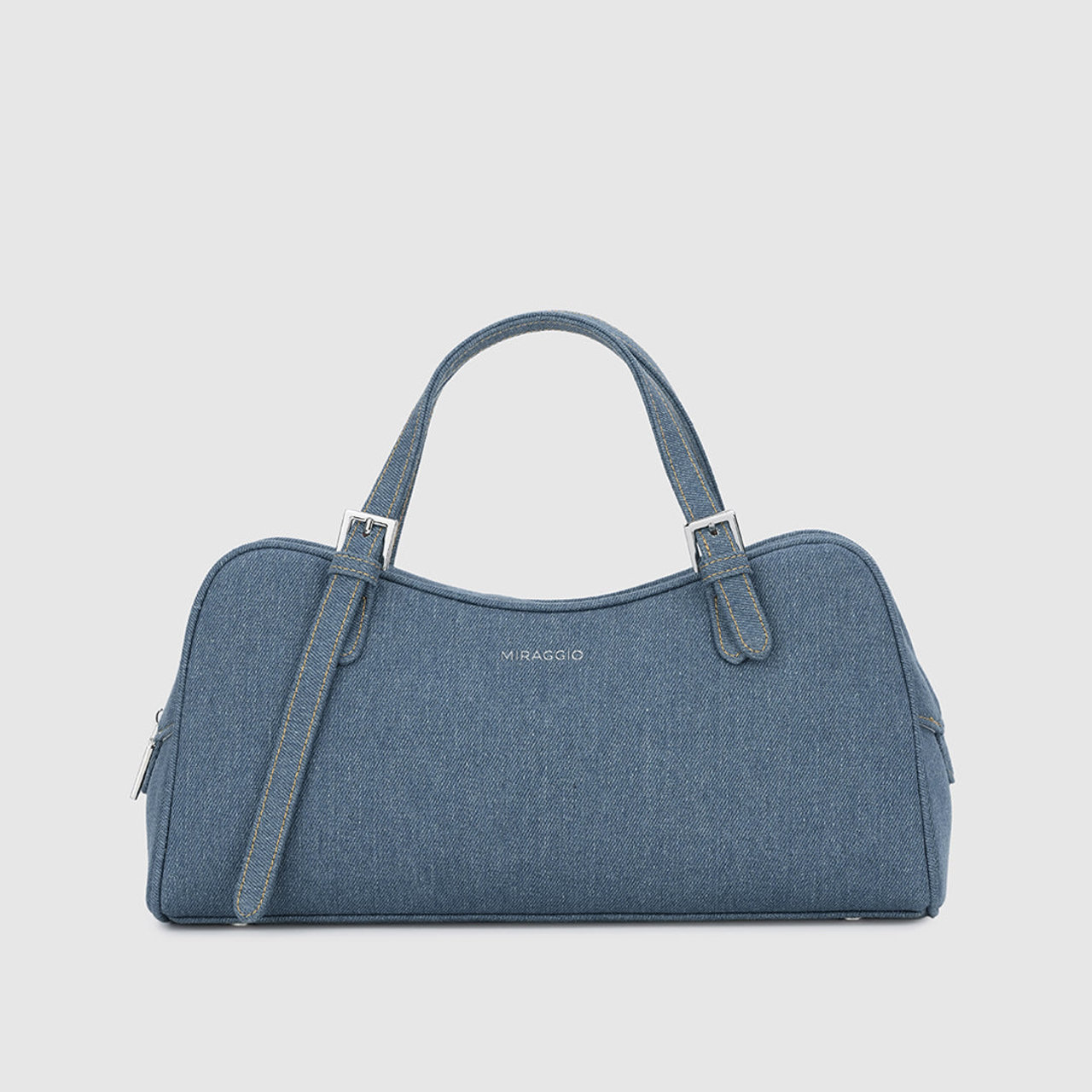 August Top Handle Bag - Blue