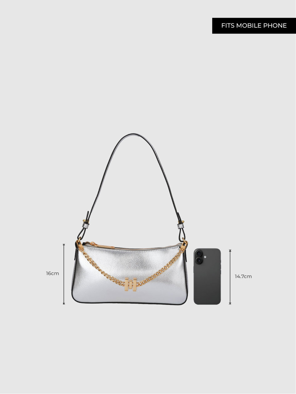 Kitty Shoulder Bag - Silver