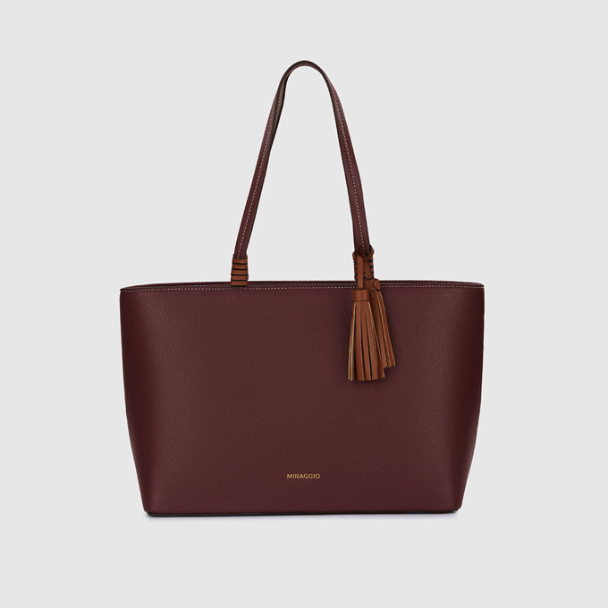 Audrey Tote Bag - Wine