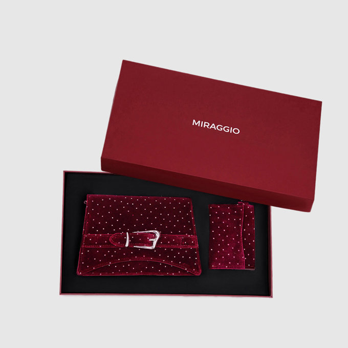 Wrapped In Love Rakhi Gift Box - Wine