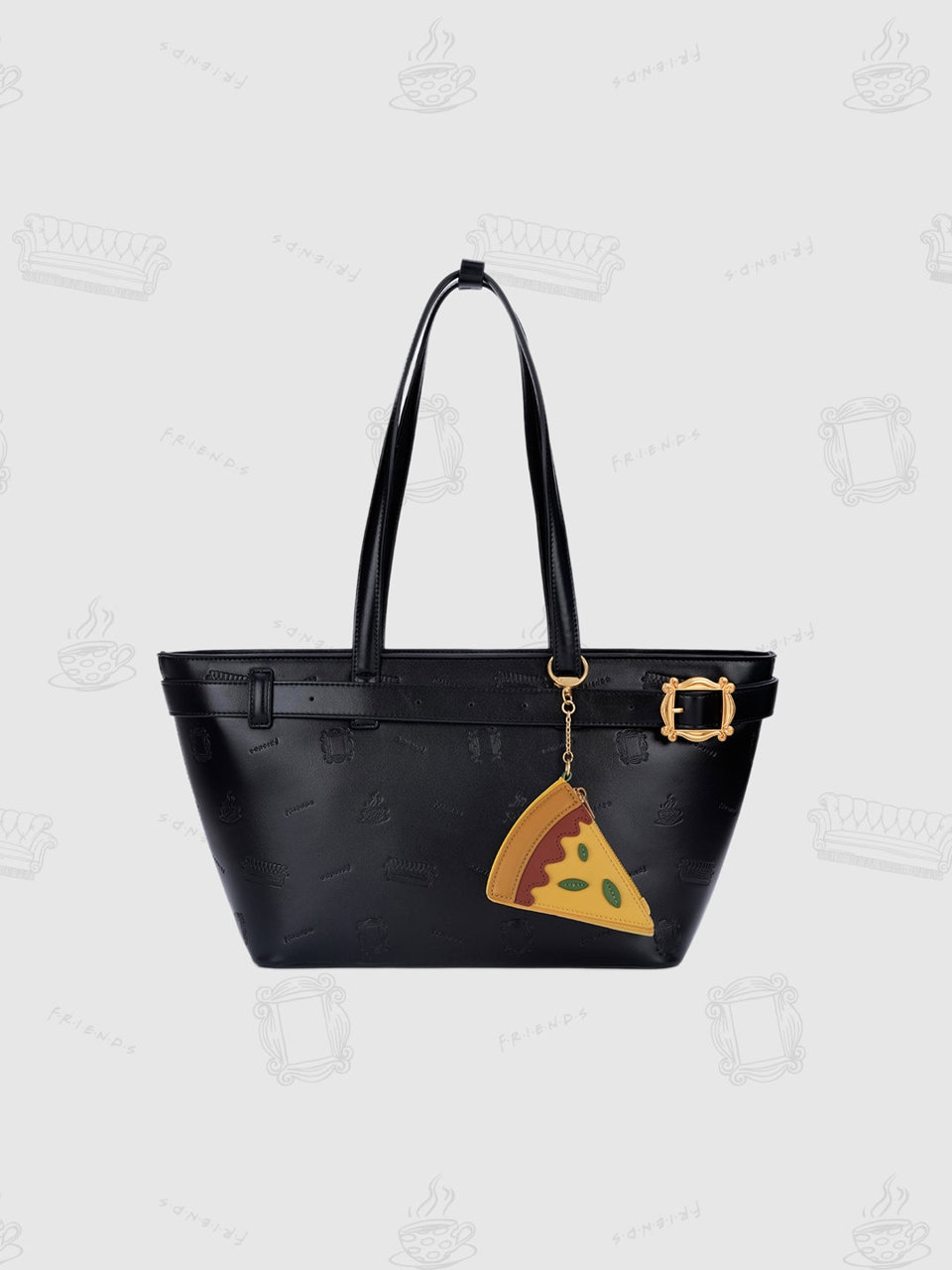 FRIENDS Pizza Coin Pouch - Yellow