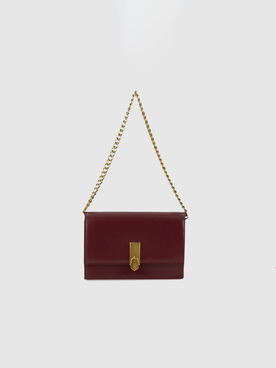 Mila Shoulder Clutch - Wine