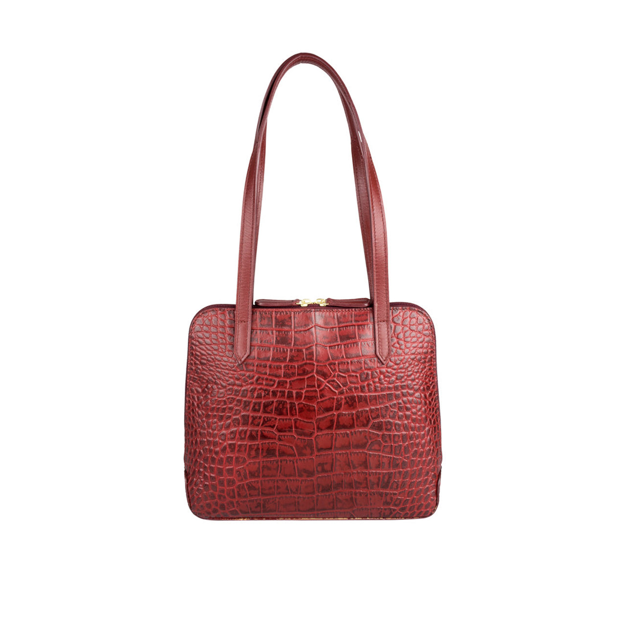 Fl Cindy Red Leather Shoulder Bag