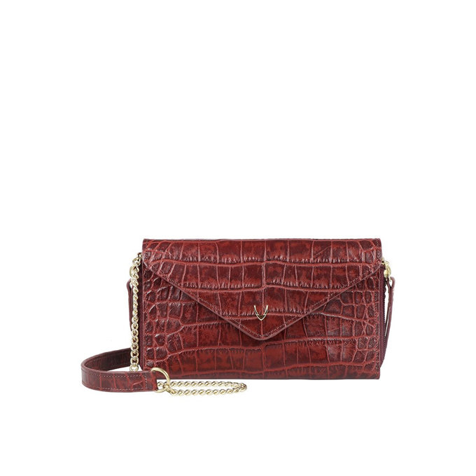 Markle Red Leather Sling Bag