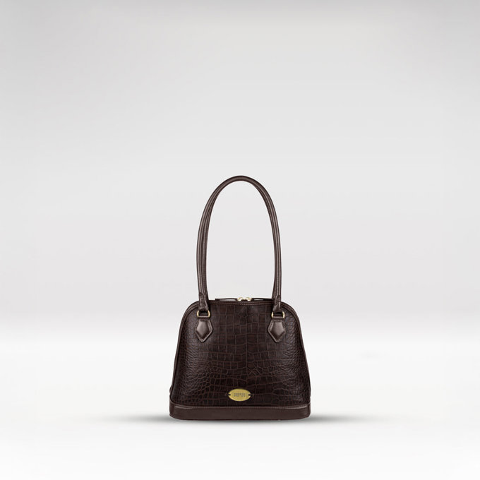 Ee Cleo 01 Brown Leather Tote Bag