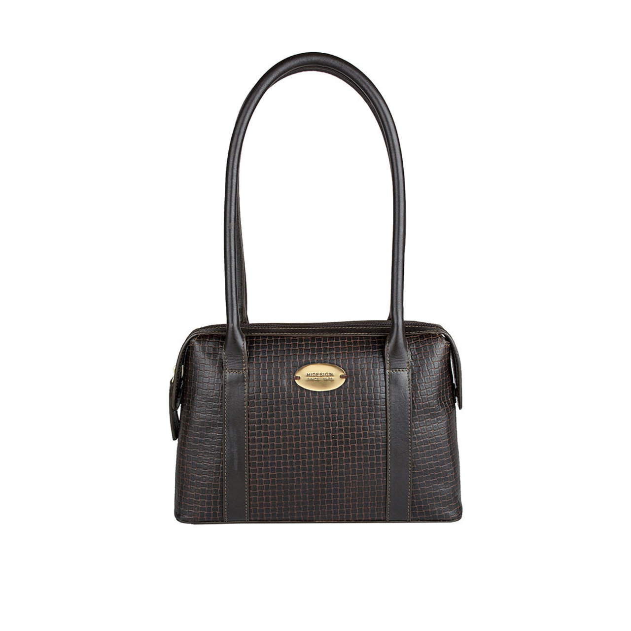 Fl Kendall Brown Leather Shoulder Bag