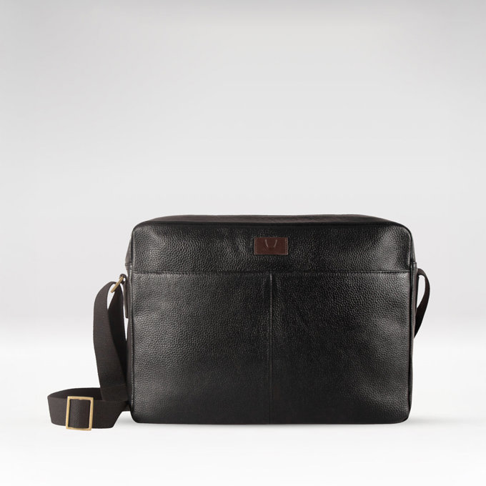 Ee Zidane 01 Black Leather Crossbody