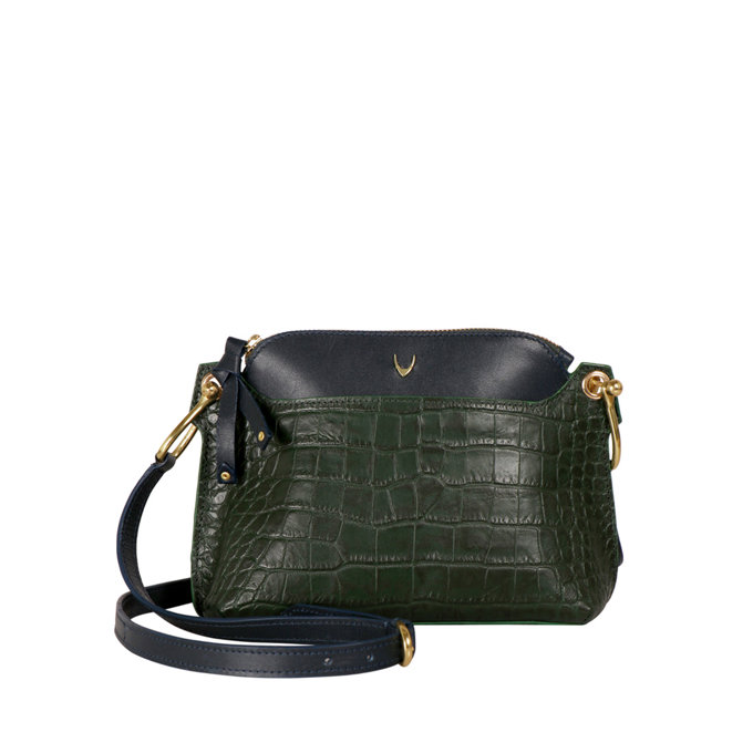 Fl Kelly 02 Green Leather Sling Bag