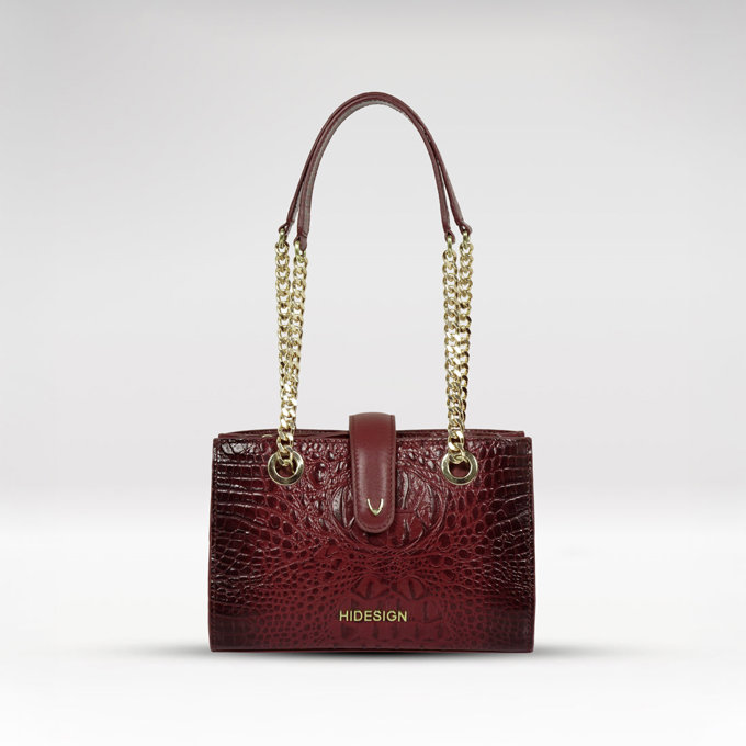 Casino 04 Red Leather Shoulder Bag