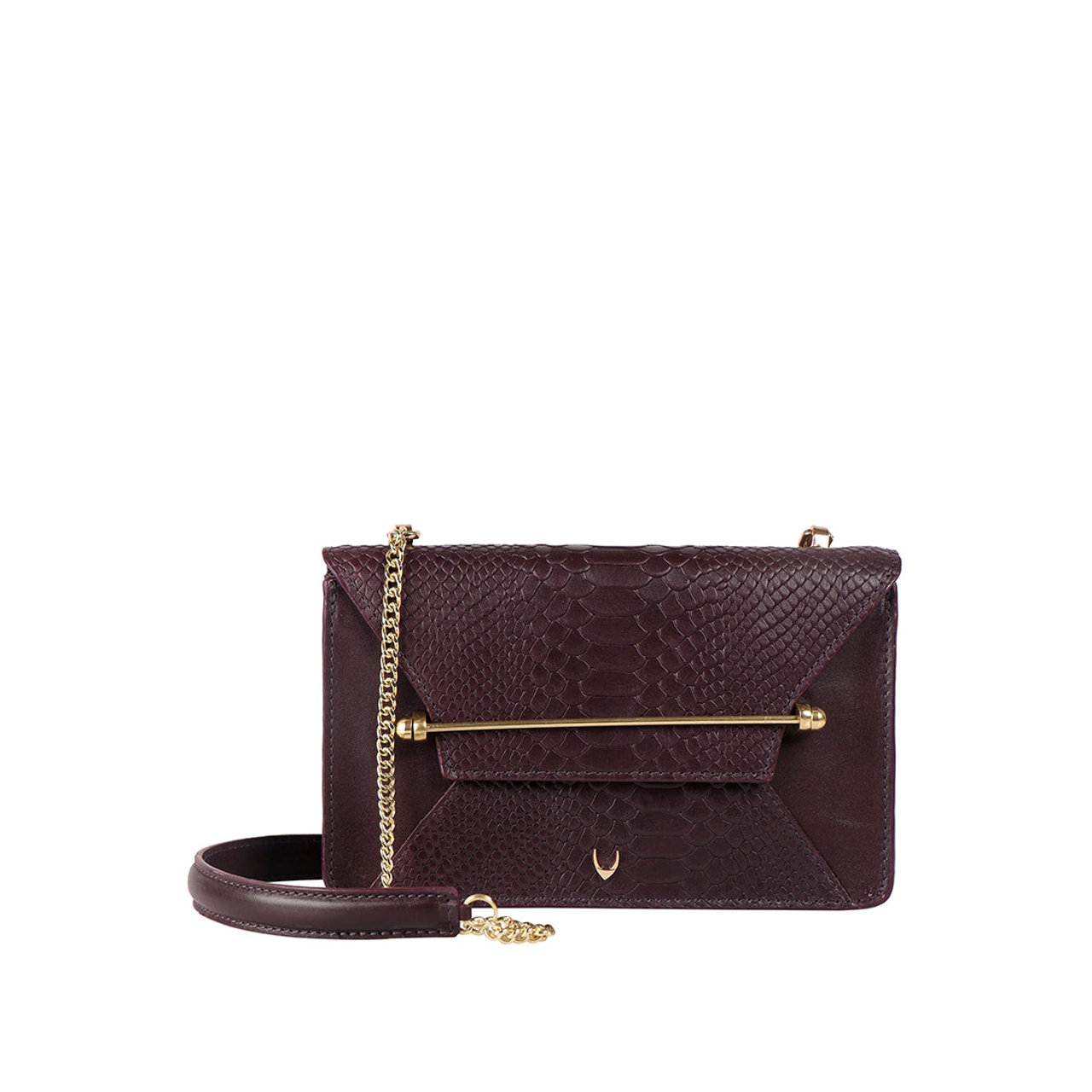 Delilah 01 Purple Leather Sling Bag
