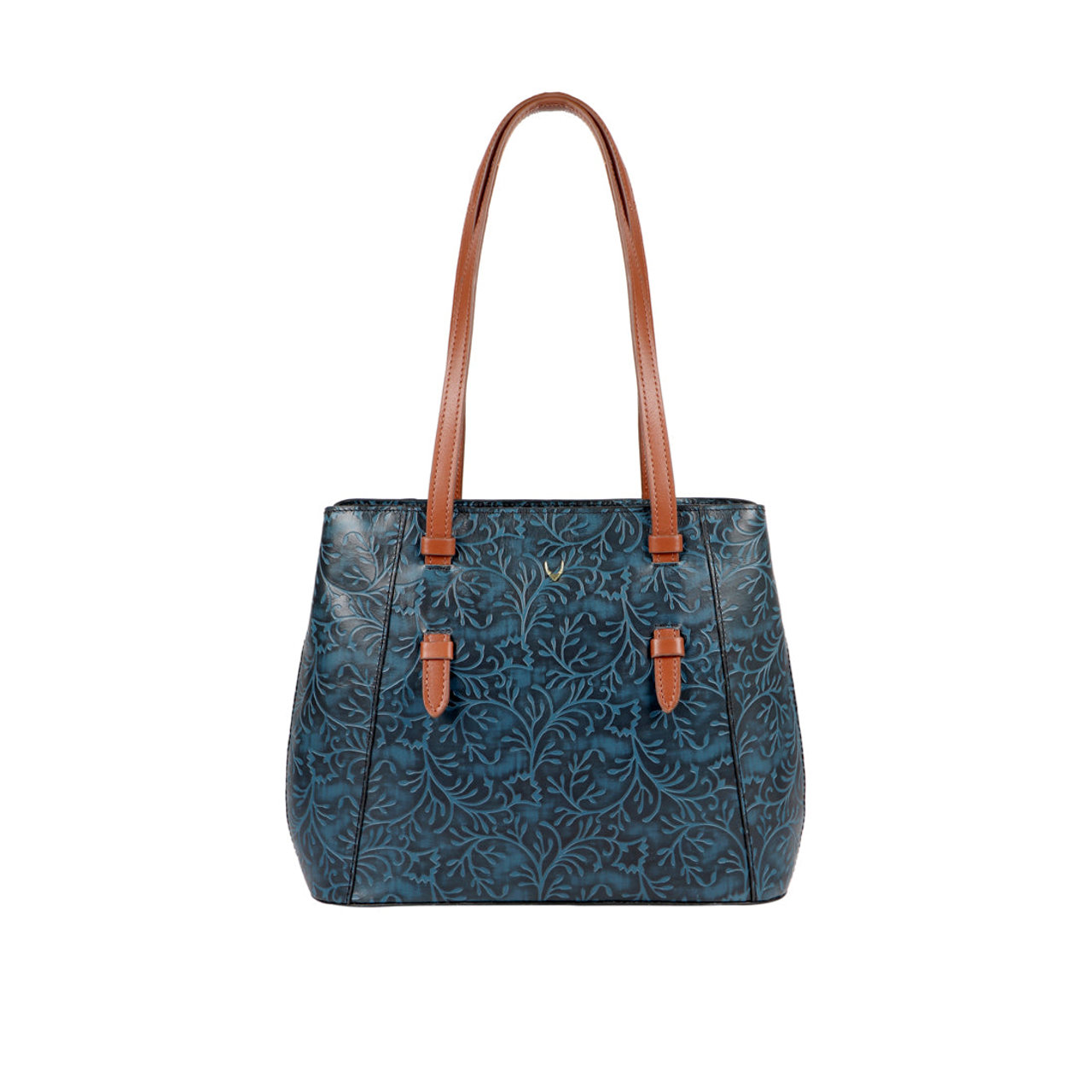 Ee Leandra 02 Blue Leather Shoulder Bag