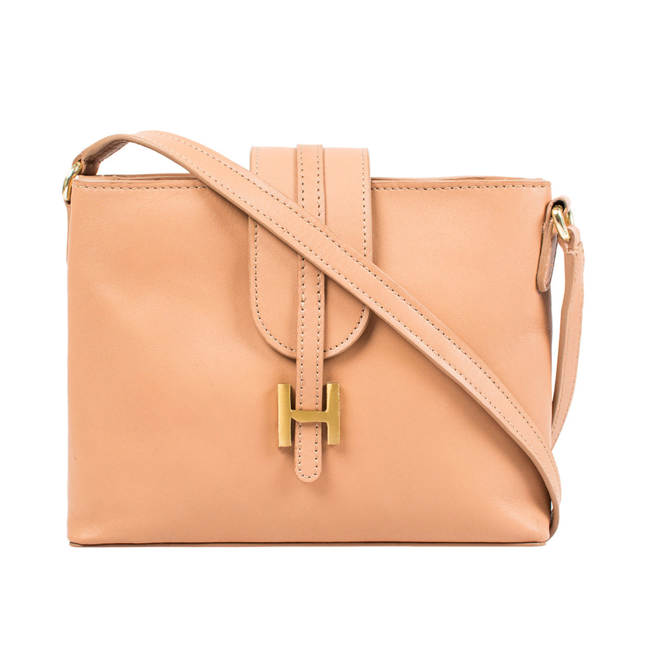 Ee Silvia 03 Off-White Leather Sling Bag