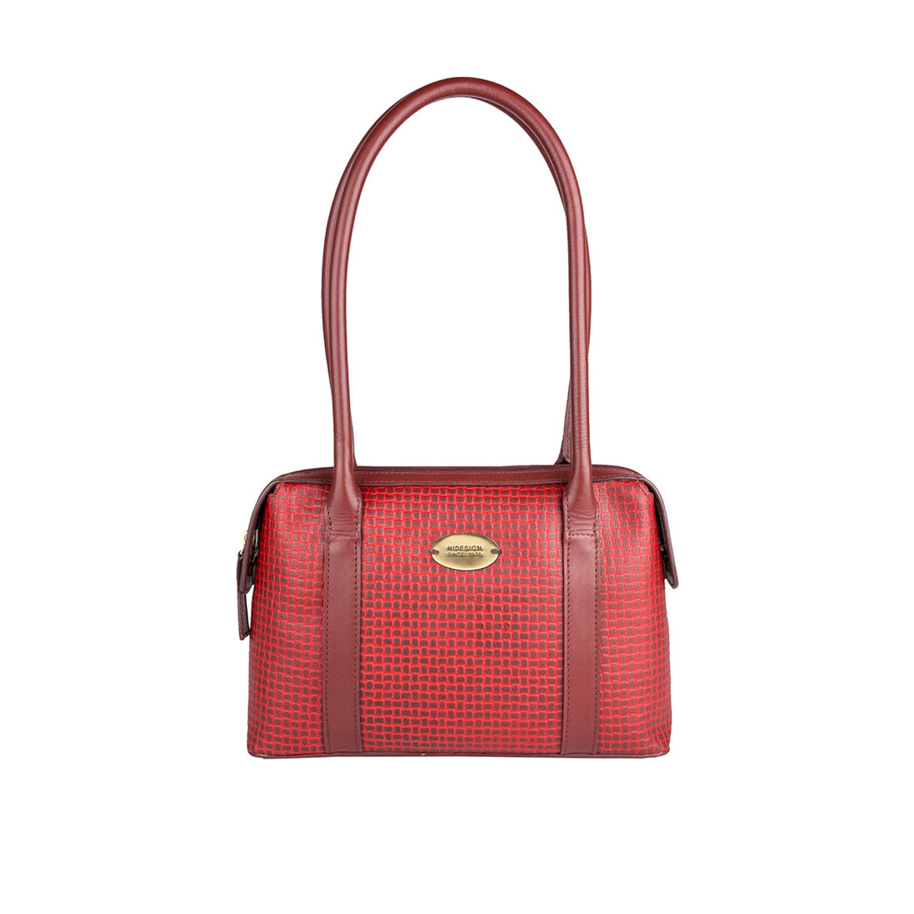 Fl Kendall Red Leather Shoulder Bag