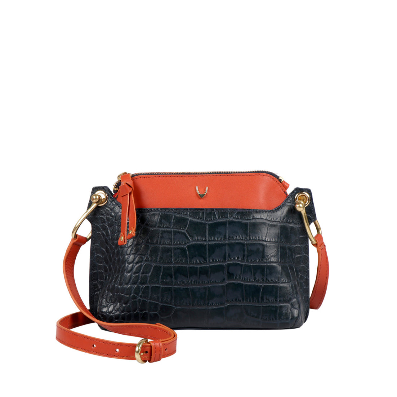 Fl Kelly 02 Blue Leather Sling Bag