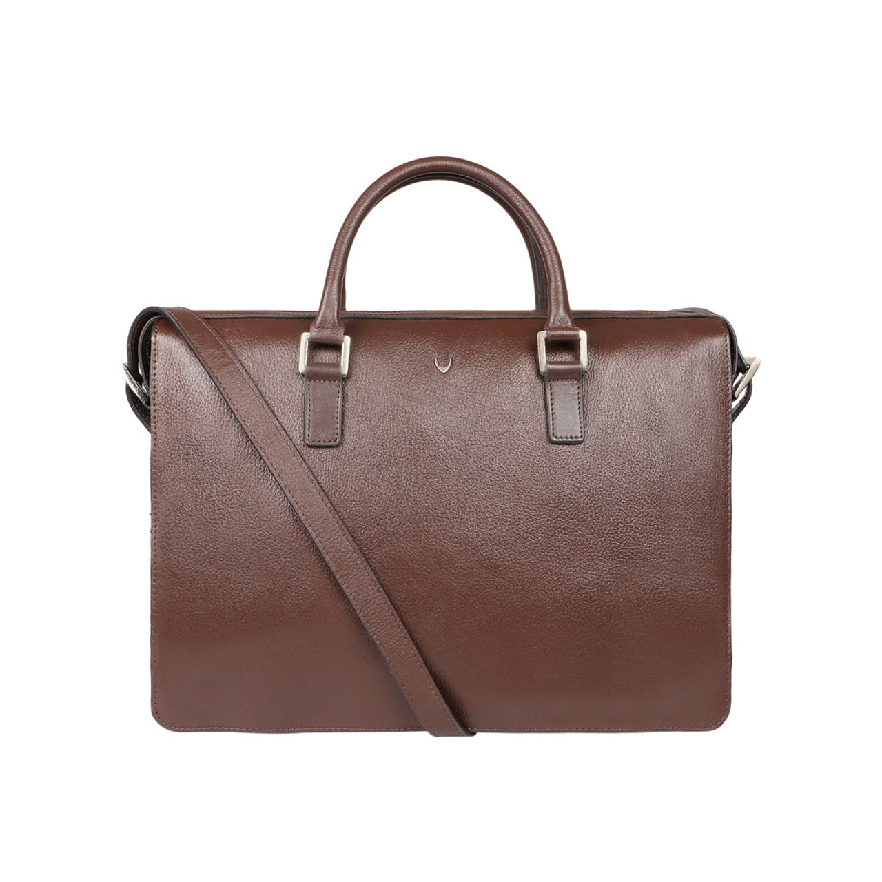 Enzo 02 Brown Leather Laptop Bag