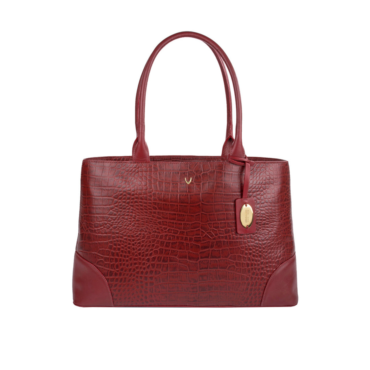 Ee Berlin 01 Red Leather Tote Bag
