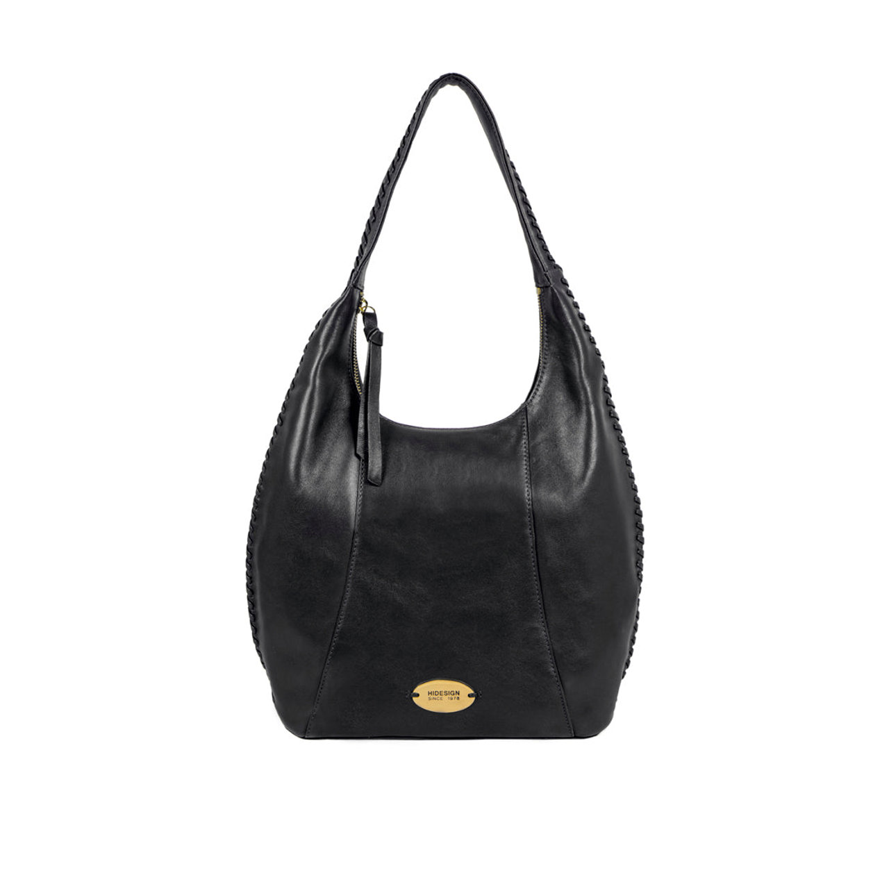 Rhubarb 03 Black Leather Hobo
