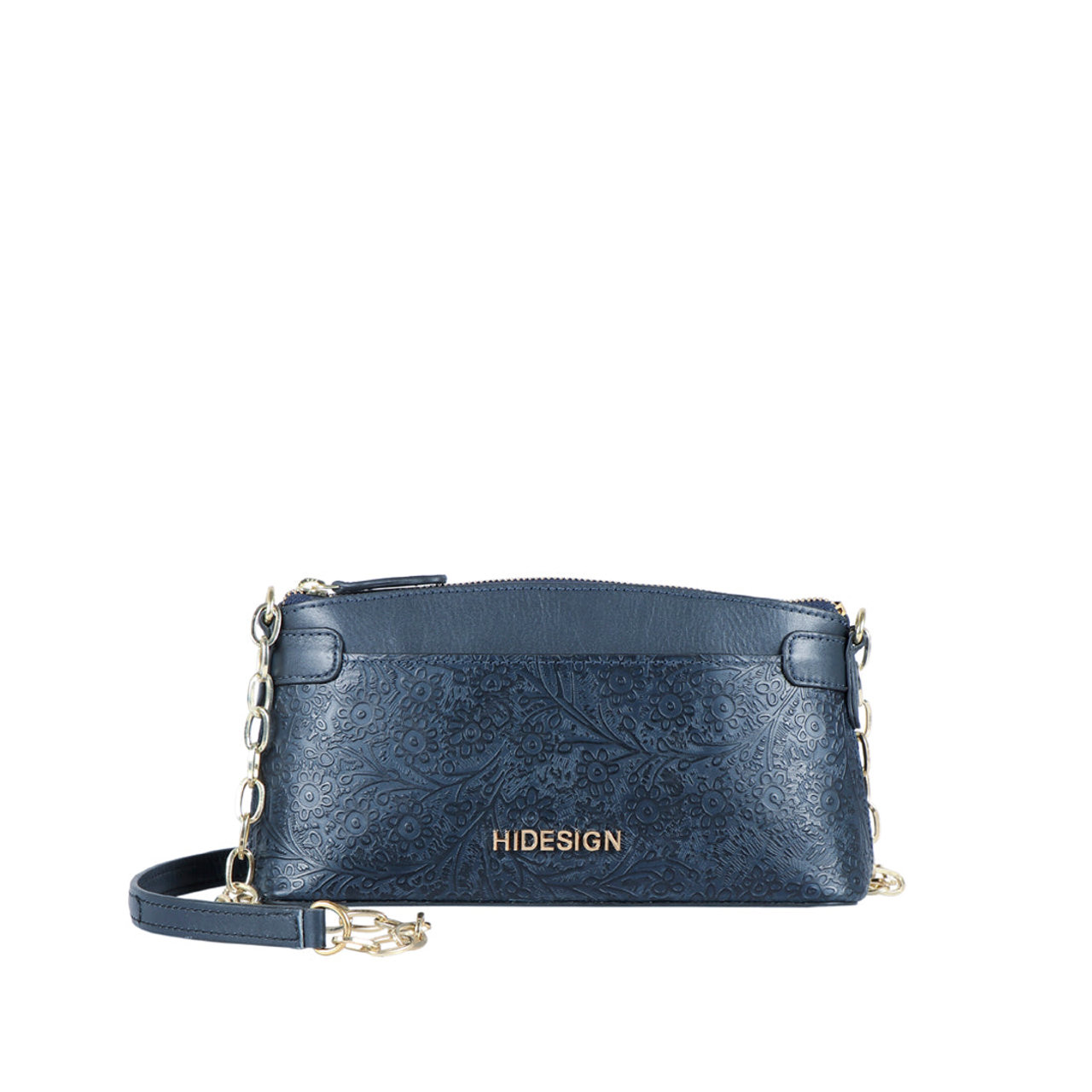 Camila Sb 01 Blue Leather Sling Bag
