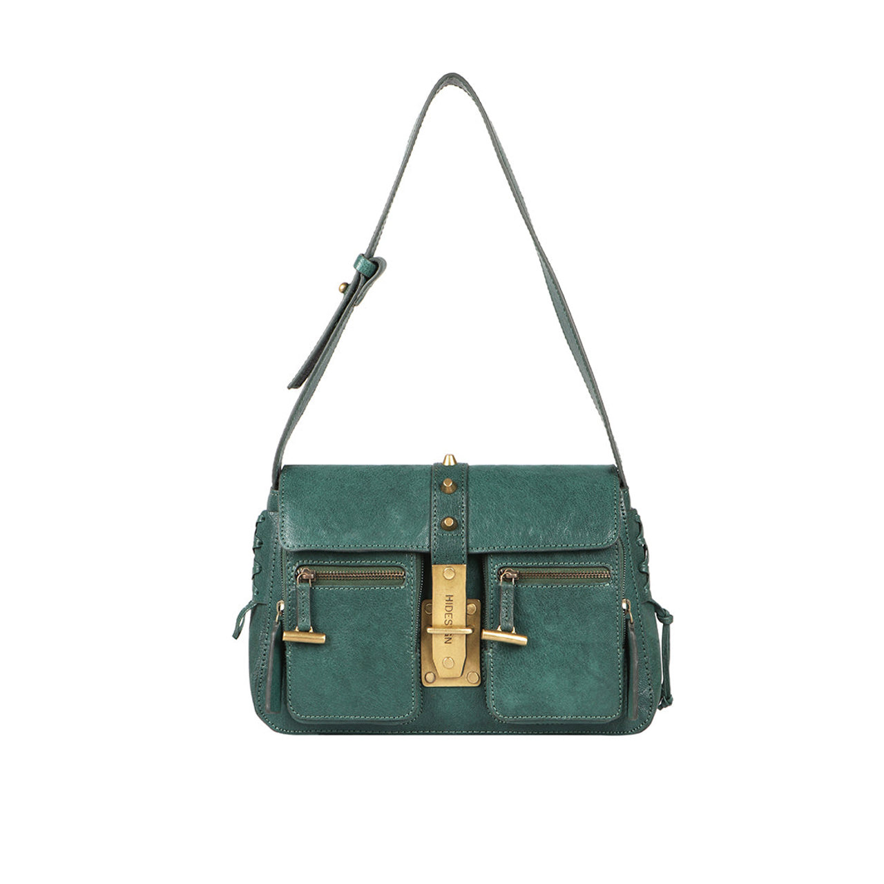 Guevara 02 Green Leather Shoulder Bag