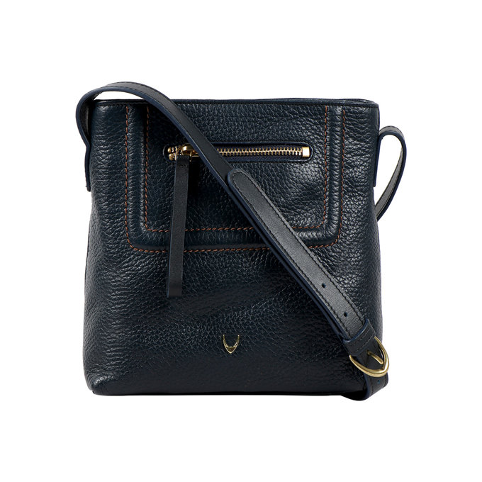 Aspen 02 Sb Blue Leather Sling Bag