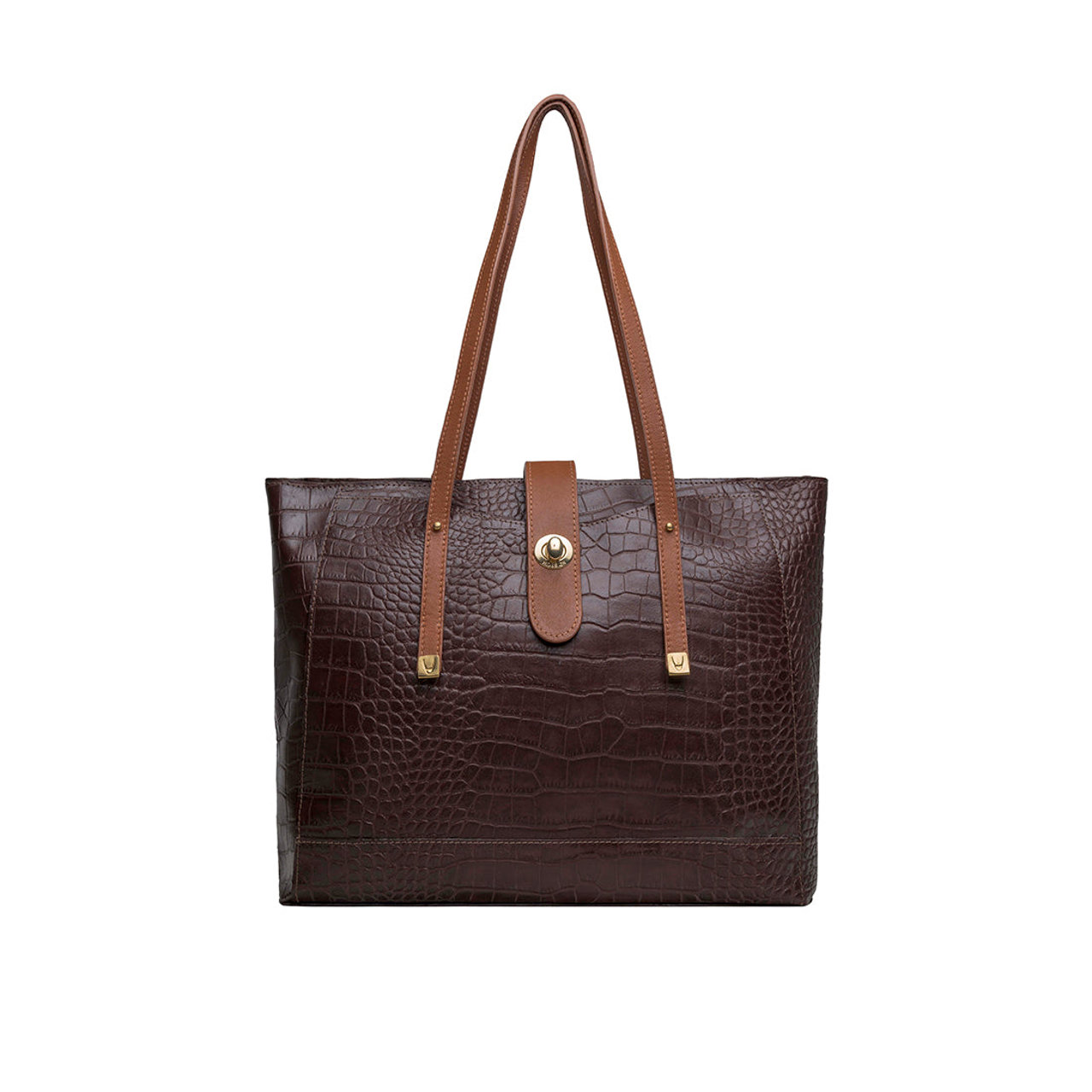 Ee Atria 01 Brown Leather Tote Bag