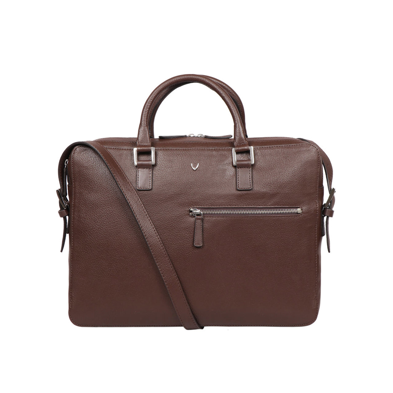 Enzo 01 Brown Leather Laptop Bag