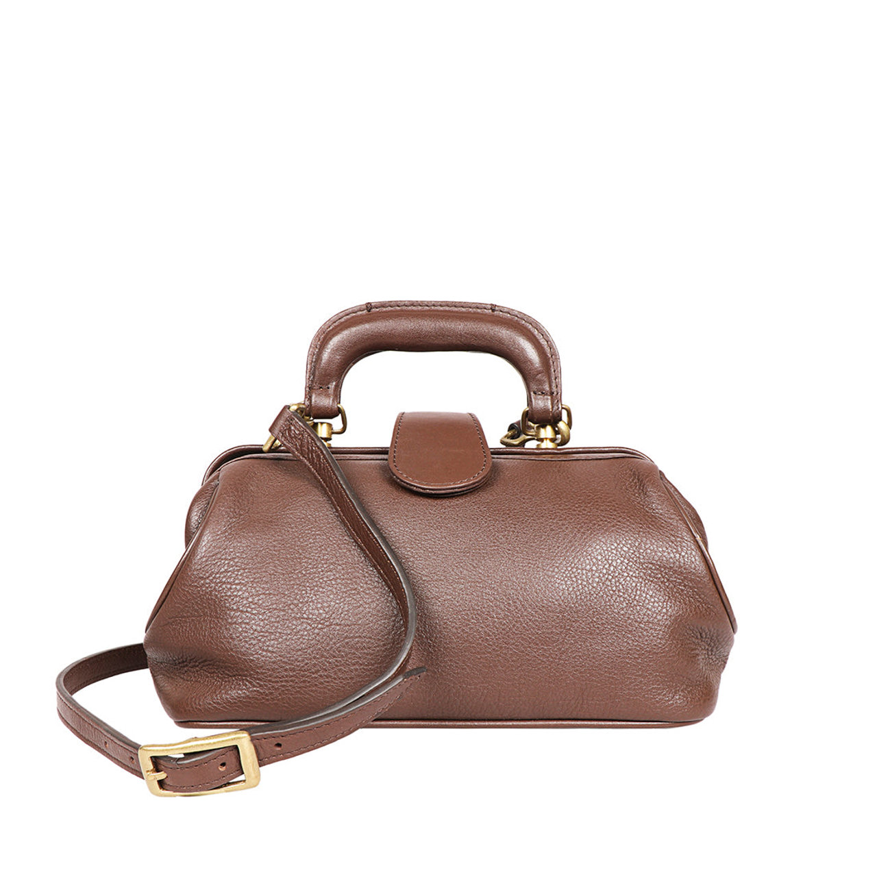 Sasha Brown Leather Satchel
