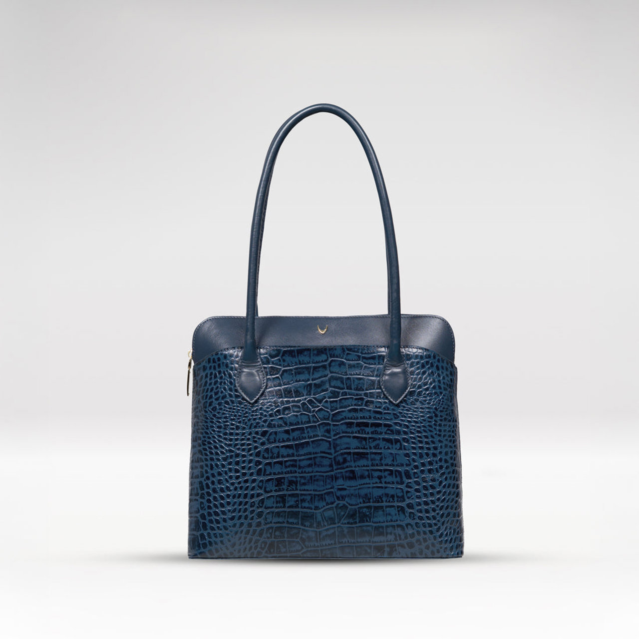 Ee Fabiola 02 Blue Leather Tote Bag