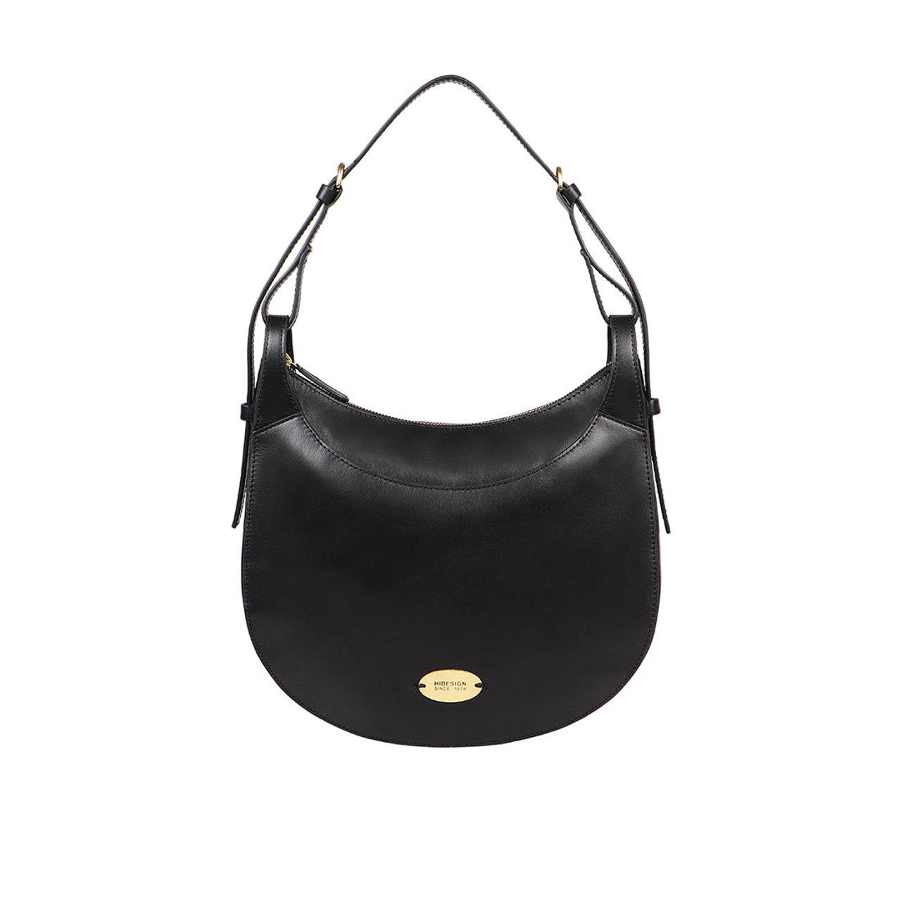 Dinah 02 Black Leather Shoulder Bag