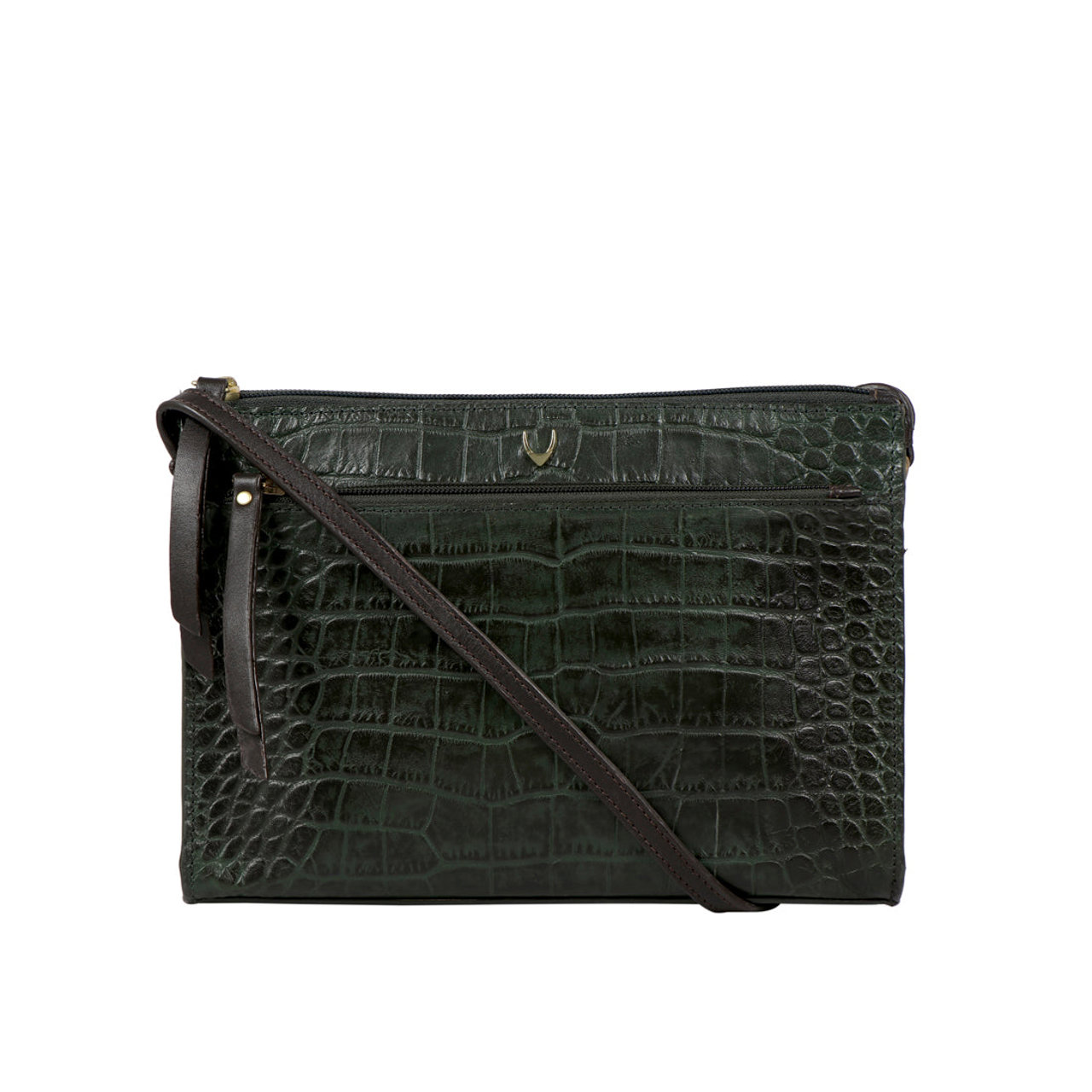 Spruce 02 Sb Green Leather Sling Bag