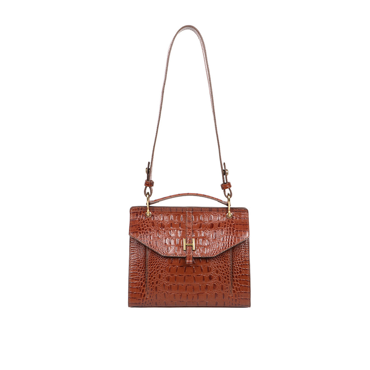 Fremont Tan Leather Satchel