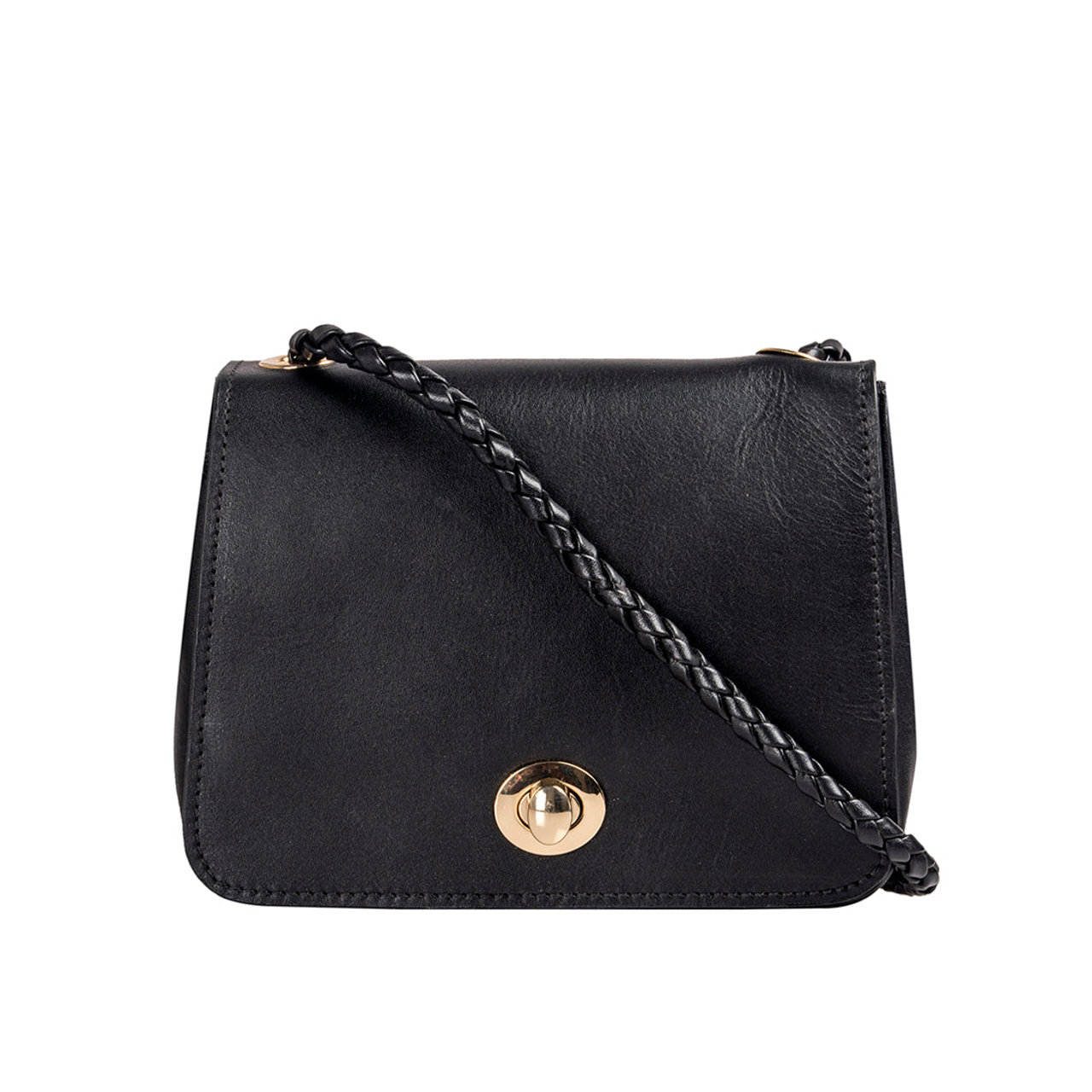 Charlyne 01 Black Leather Sling Bag