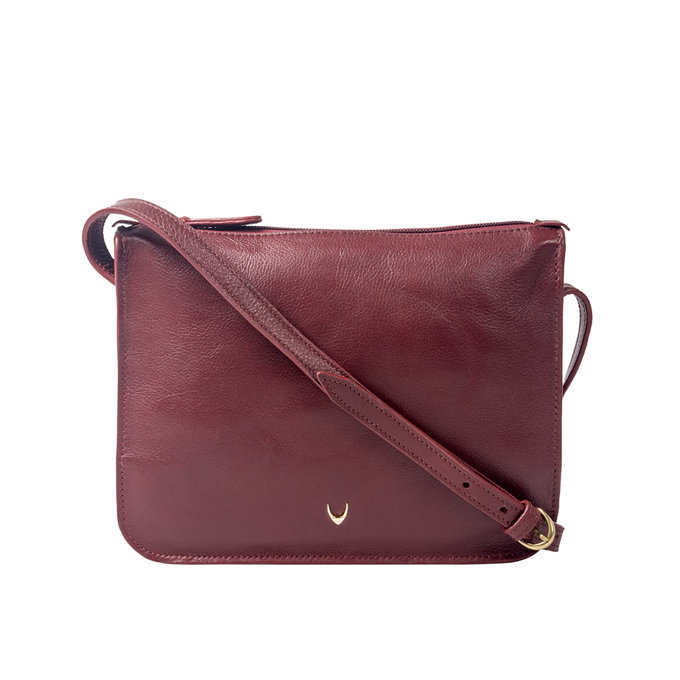 Carmel 01 Red Leather Sling Bag