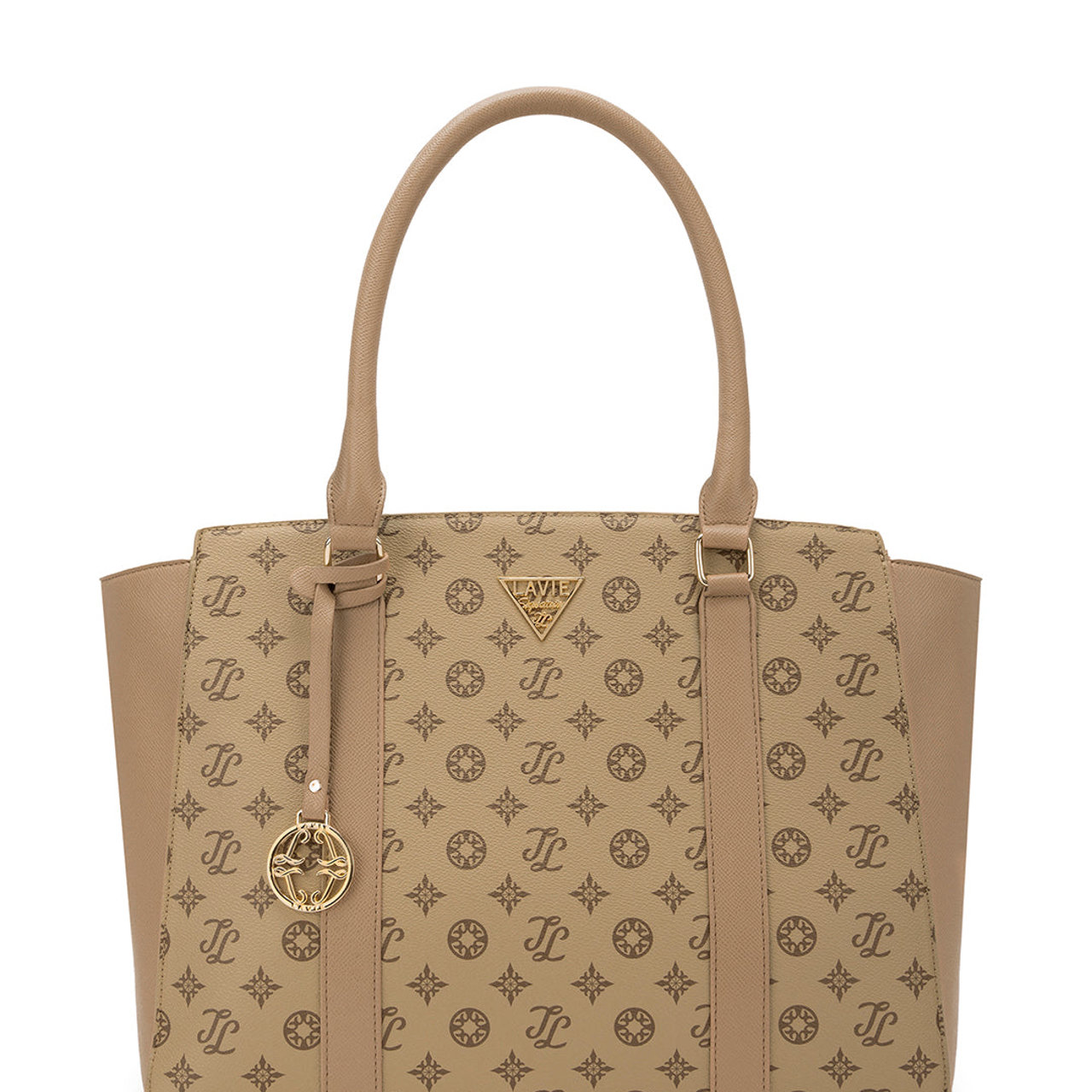 Mona Large Taupe Laptop Handbag