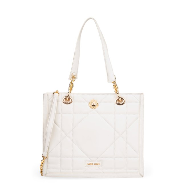 Diobox Large Off White Handbag