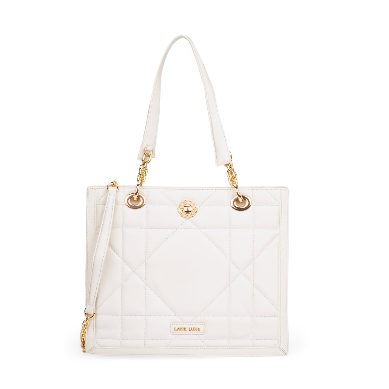 Diobox Large Off White Handbag